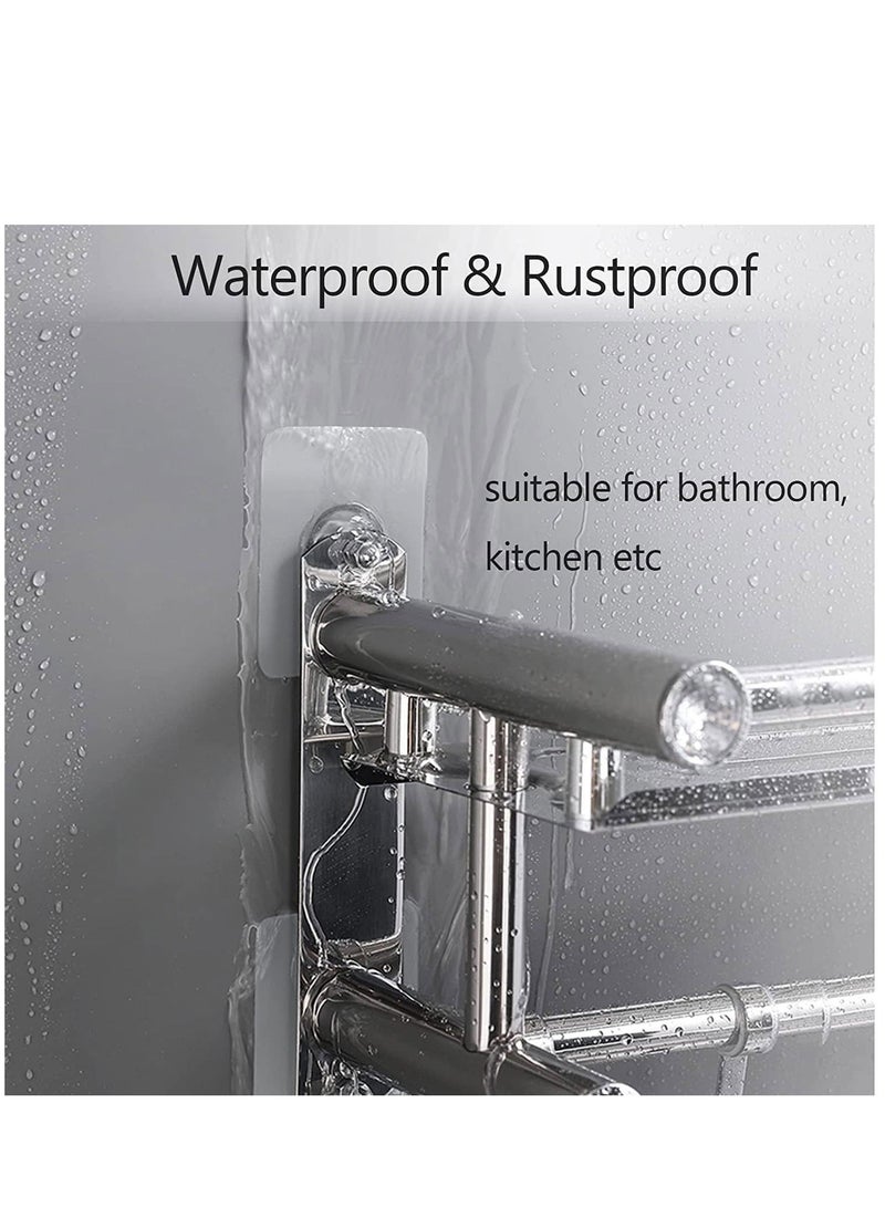 Y&D Adhesive Wall Hooks 50pcs Heavy Duty Self Hook Strong Nail Transparent Screw Holder Self-Sticking for Bathroom Kitchen Hanging Ceiling Net Length 16mm - Image 5