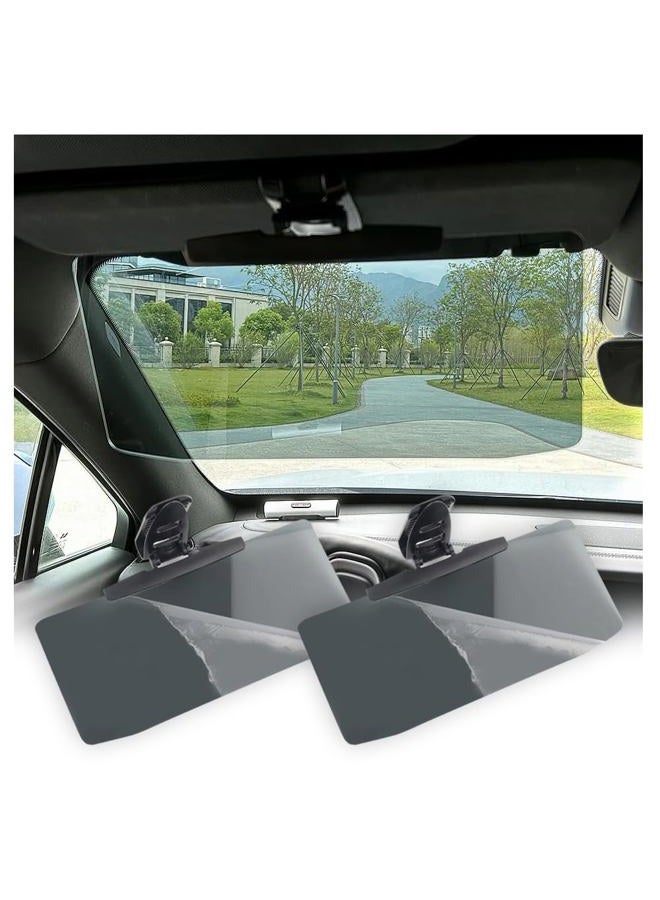 Aokdom 2Pcs HD Visor Sunshade Extender for Car,72.5% Strong-Light Blocking Rate - Anti-Glare Car Visor Protect from Sun Glare, Snow Blindness and UV Rays (2Pcs) - Image 1