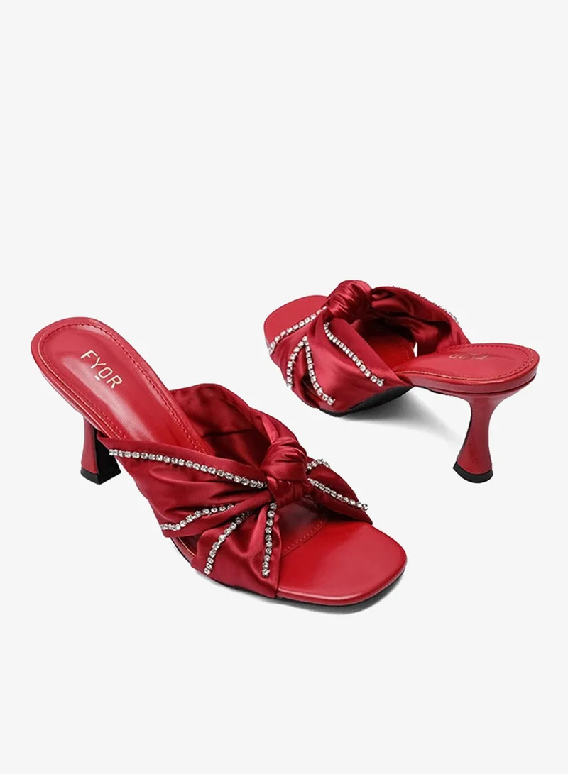 Fyor  Women’s Satin Knot Mule BB 17 for Women | Best Price UAE