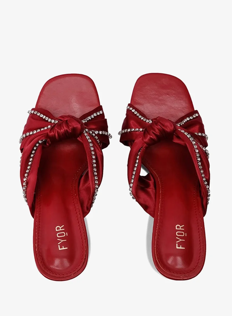 Fyor  Women’s Satin Knot Mule BB 17 for Women | Best Price UAE