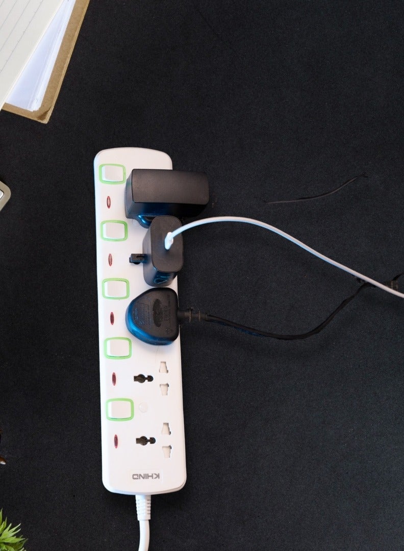 KHIND High Quality Power Extension Universal 5 Socket Plug Adapter, Extension Cord 3 Meter - Image 5
