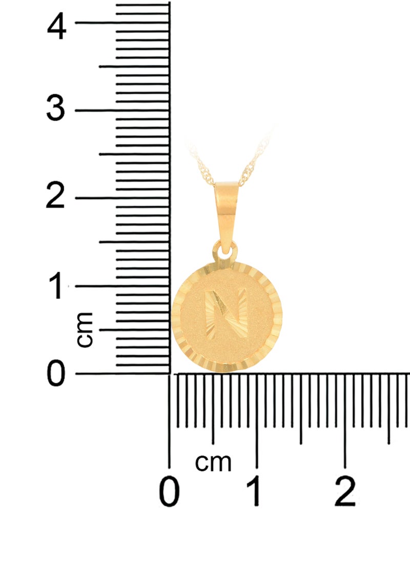 BAFLEH JEWELLERY Timeless 22kt Gold 'N' Pendant Necklace  - Image 4