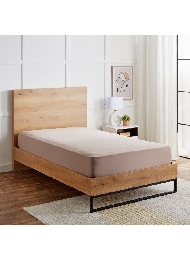 Home Box Ferum Micro Jersey King Fitted Sheet 200 x 30 x 180 cm - Image 1