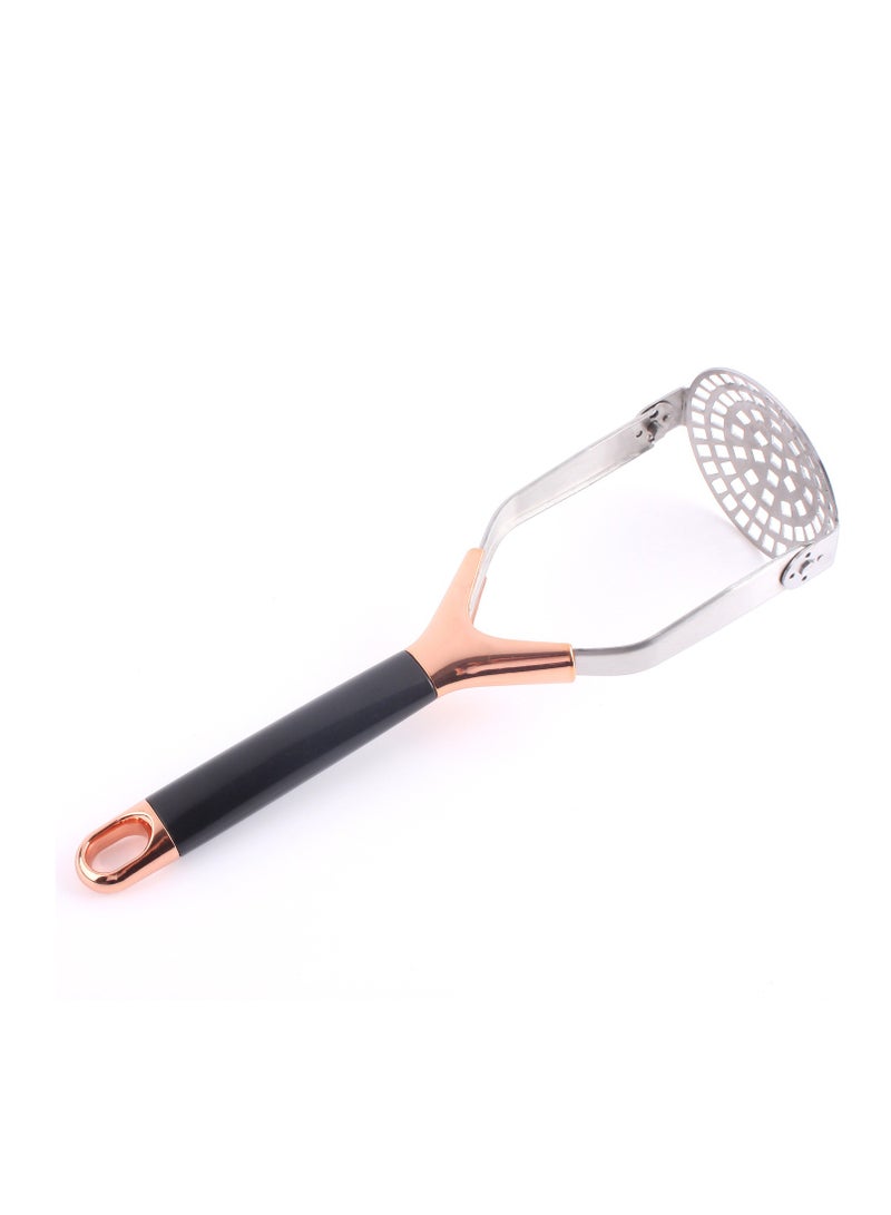 Potato mud presser Household items Baby food mud presser Collapsible head + black silver handle