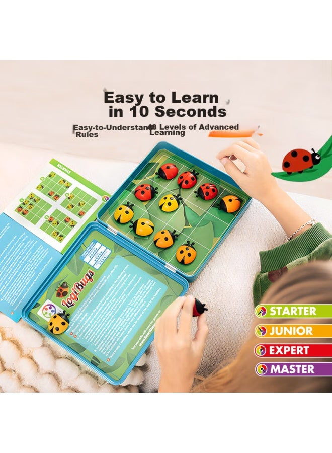 Smart Games Bottle Game Line-up, Children's Educational Toy Number Board Game Teaching Aid Magnetic Chess Board, New Year Gift, 6 Years+ - Image 2