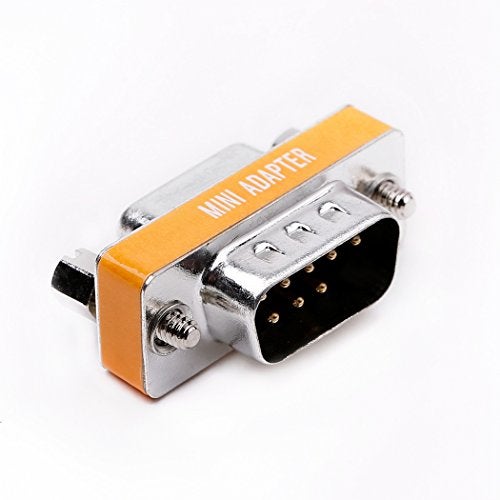 Arnorin DB9 Null Modem Adapter Male to Female Slimline Data Transfer Serial Port Adapter 5 Pack - Image 4