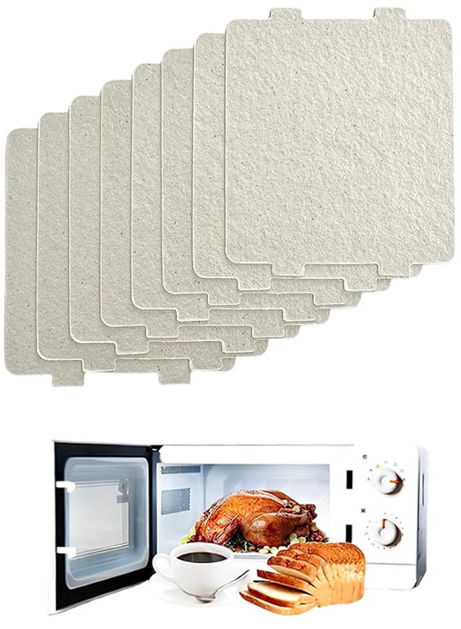 8-Pack Microwave Oven Parts Mica Slice Universal Waveguide Cover Sheets for Efficient Heat Insulation for Home Kitchen Restaurant Office Thick Heat Insulation Accessories - Image 1