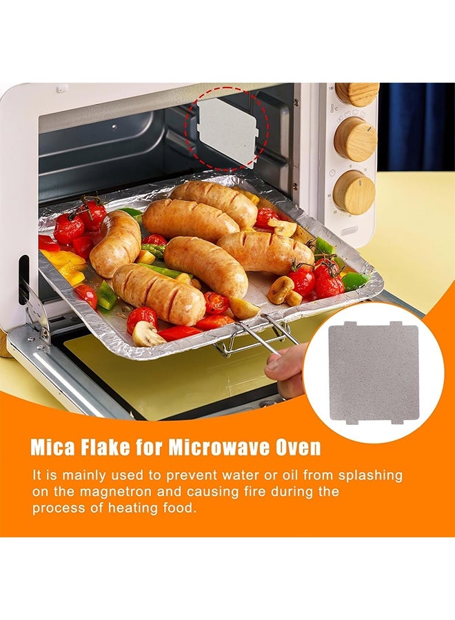 8-Pack Microwave Oven Parts Mica Slice Universal Waveguide Cover Sheets for Efficient Heat Insulation for Home Kitchen Restaurant Office Thick Heat Insulation Accessories - Image 3