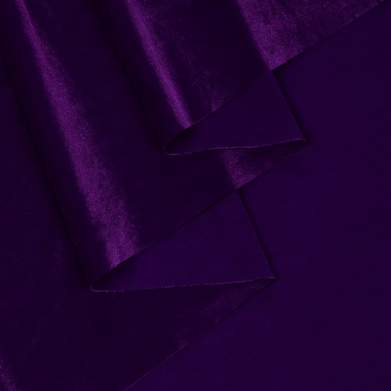 Kkjiaf Purple Stretch Velvet Fabric 60 Inch Wide  5 Yard Soft Stretchy Fabric For Sewing Clothes  Apparel  Costume  Crafts - 90% Polyester 10% Spandex - Image 5