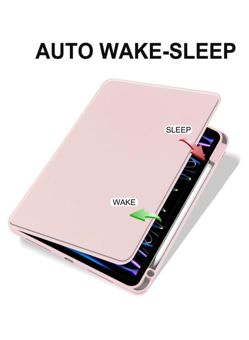 دوسالا حافظة دوارة لجهاز iPad Pro 12.9 بوصة (2018)، مع حامل قلم، دوران 360 درجة، واقي نحيف ذو ظهر شفاف، خاصية الاستيقاظ/النوم التلقائي (iPad Pro 12.9) - Image 5
