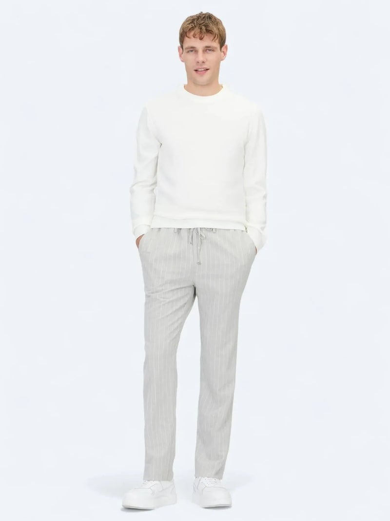 Kip Ecru Knitwear Sweatshirt - Image 2