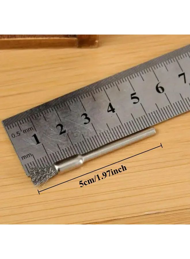 15 قطعة فرشاة سلك 5 مم من الفولاذ المقاوم للصدأ لأداة إزالة الصدأ والتلميع باستخدام Drill Rotary - Image 3