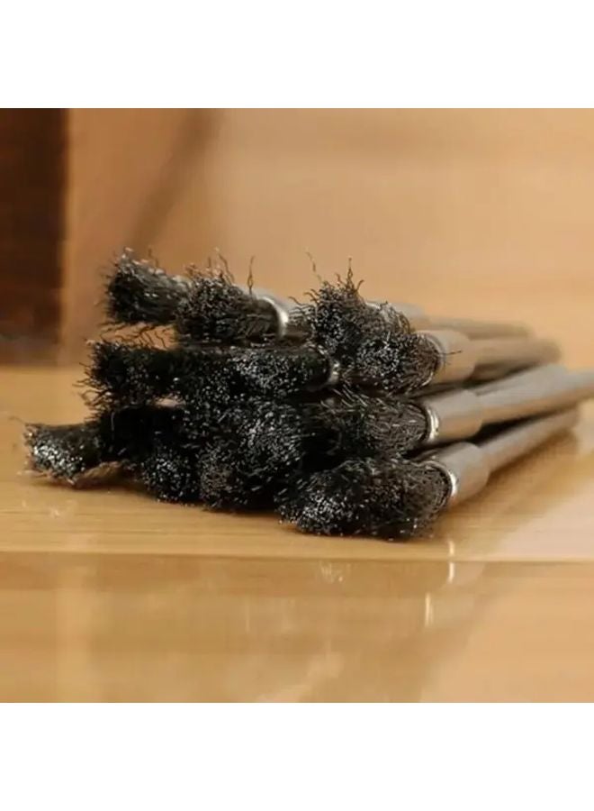 15 قطعة فرشاة سلك 5 مم من الفولاذ المقاوم للصدأ لأداة إزالة الصدأ والتلميع باستخدام Drill Rotary - Image 4