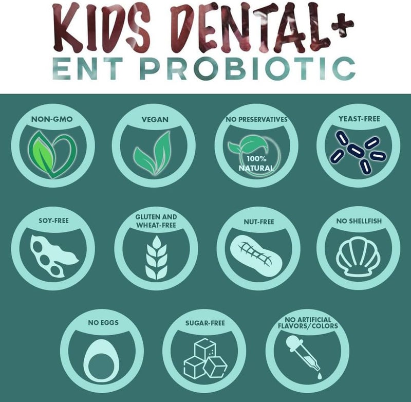 Replenish the Good Childrens Dental Probiotic Chewables  Digestive  Immune Support  Oral Probiotics for Healthy Teeth and Gums Bad Breath  ENT Support  CherryPomegranate Flavor 60 Count - Image 3