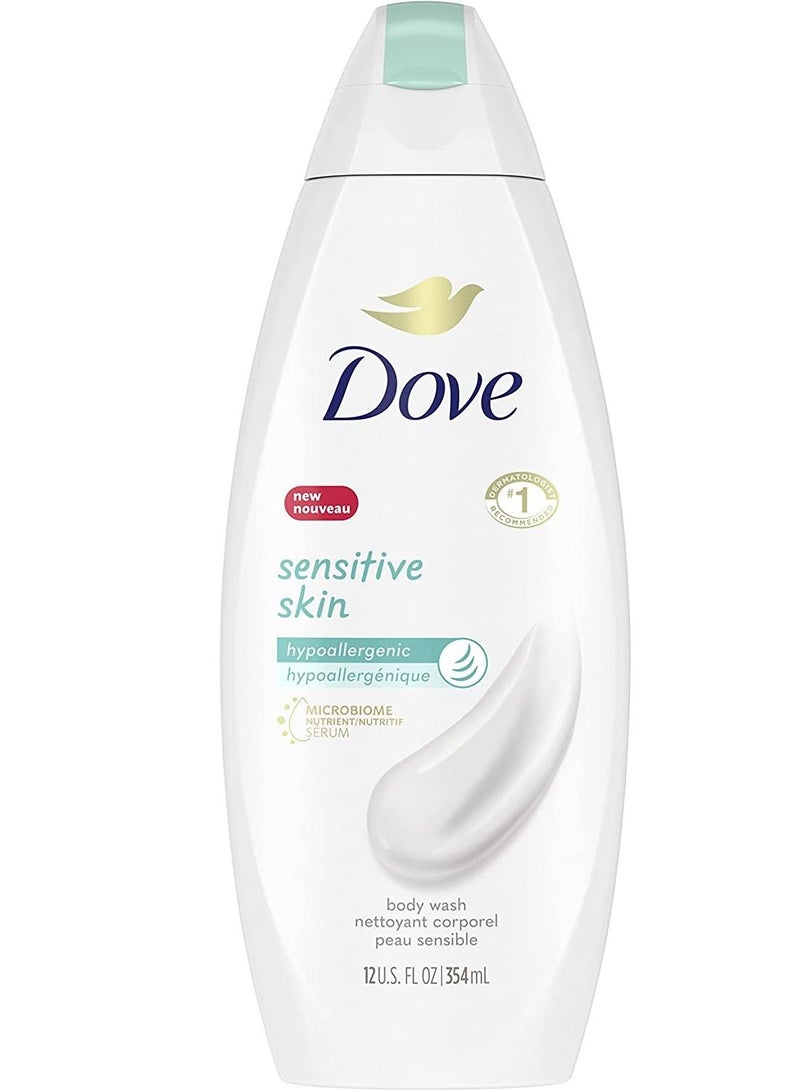 دوف غسول الجسم المغذي للبشرة الحساسة عديم الرائحة مع ترطيب المغذيات