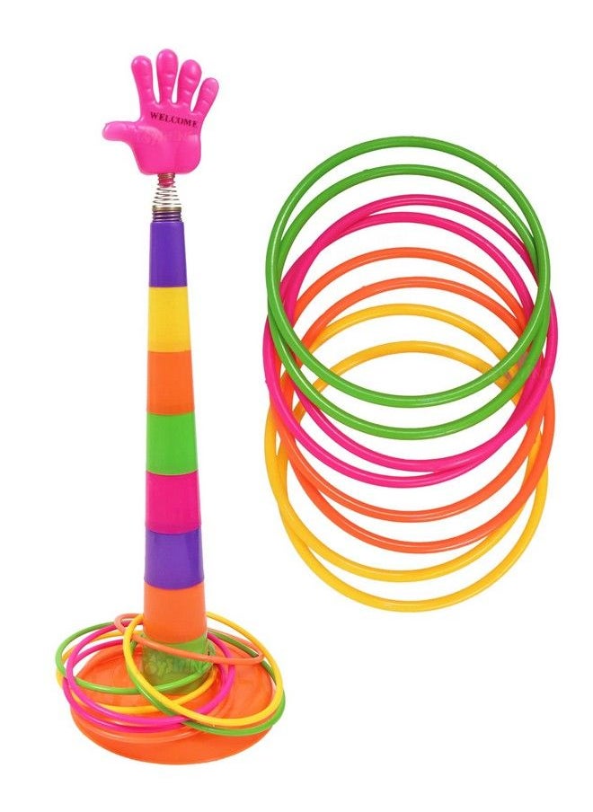 Toyshine 2 In 1 Ring Toss Game ; Shape Sorter Color Recognition Aim And Strike Gamemulticolor  - Image 1