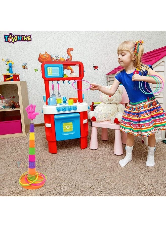 Toyshine 2 In 1 Ring Toss Game ; Shape Sorter Color Recognition Aim And Strike Gamemulticolor  - Image 3