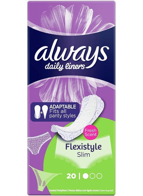 Always Daily Liners Multiform Pantyliners With Fresh Scent Normal 20pcs 20 Pcs