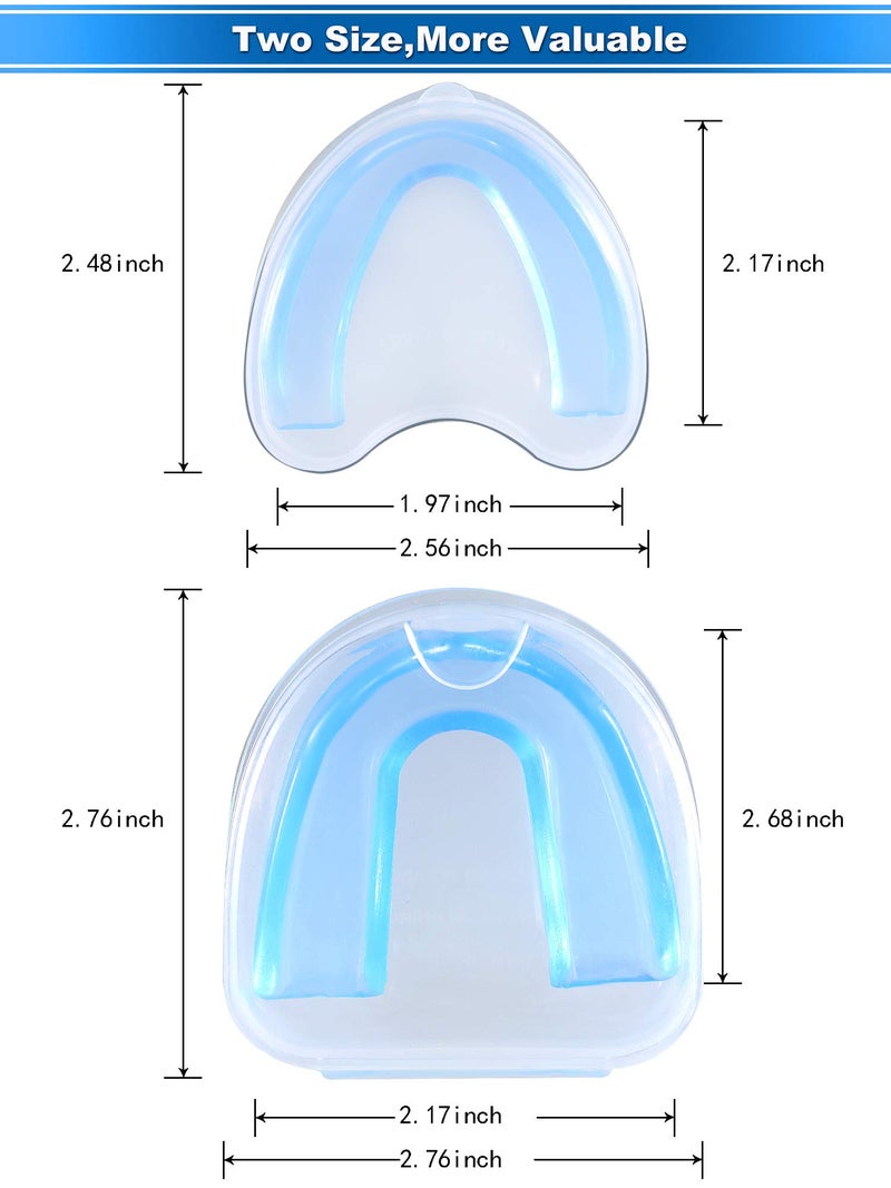 Hsei 10 Pieces Kids and Youth Mouth Guard for Sports with Portable Box for Football Lacrosse Basketball Boxing Taekwondo Karate Rugby Match 5 Colors Adult & Youth Mouth Guard - Image 2
