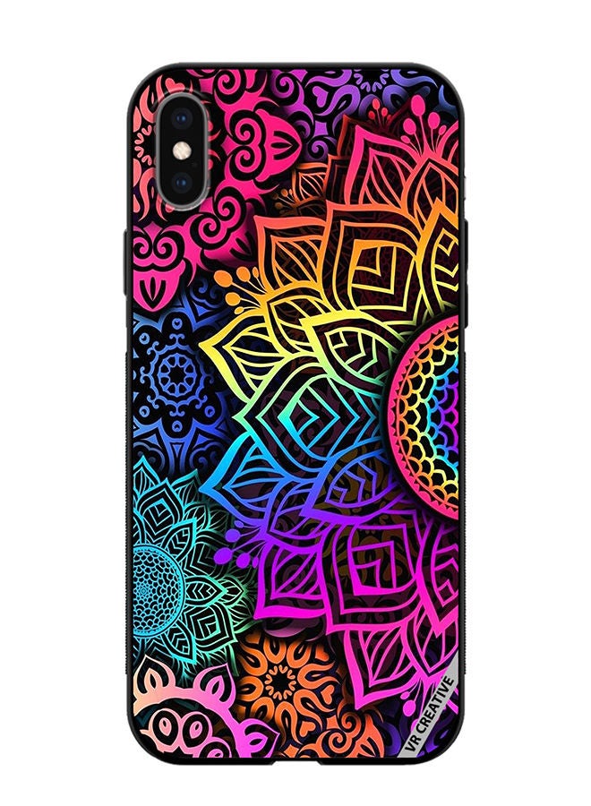 VR CREATIVE Protective Case Cover For Apple iPhone XS Max Mandala Design Multicolour - Image 1