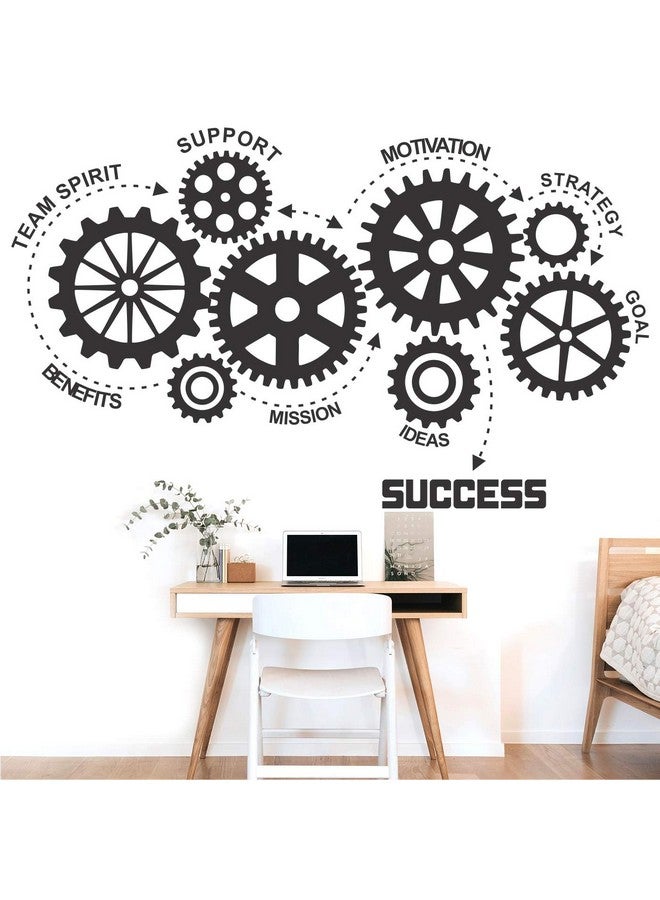 عصا لي ملصق حائط StickMe "النجاح - الفكرة - العمل الجماعي - الهدف - المهمة - المكتب - ملهم - تحفيزي - اقتباسات" - SM800 (متعدد الألوان، فينيل - 105 سم × 65 سم) - Image 2