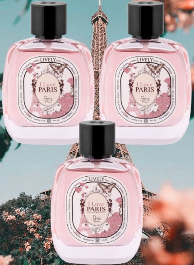 لايفلي 3 قطع عطر اي لوف باريس 100 مل - Image 1
