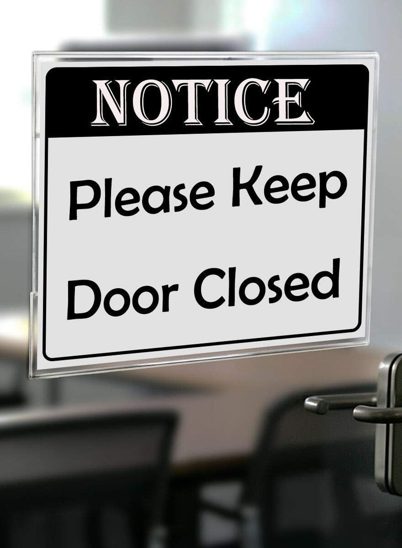 TPGP Wall Mount Acrylic Sign Holder 4x6 5x7 8x10 8.5x11 11x14 Vertical and Horizontal 8.5x11'' - Image 2