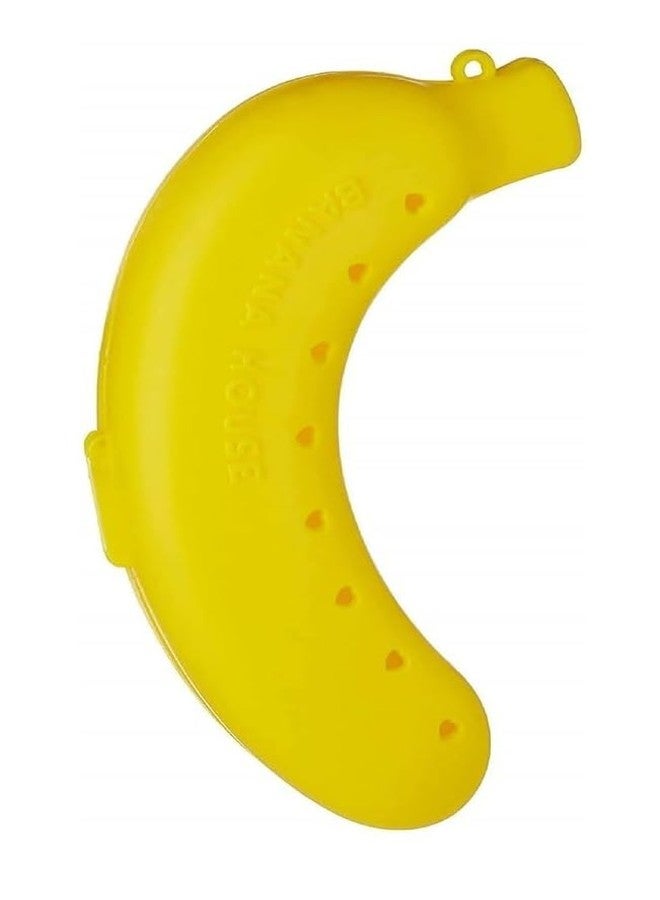 E-KAROBAAR - Plastic Banana Case Container, Banana Case Cover for School Kids,Banana Box for Kids,Banana Container - Yellow - Pack of 1 - Image 1