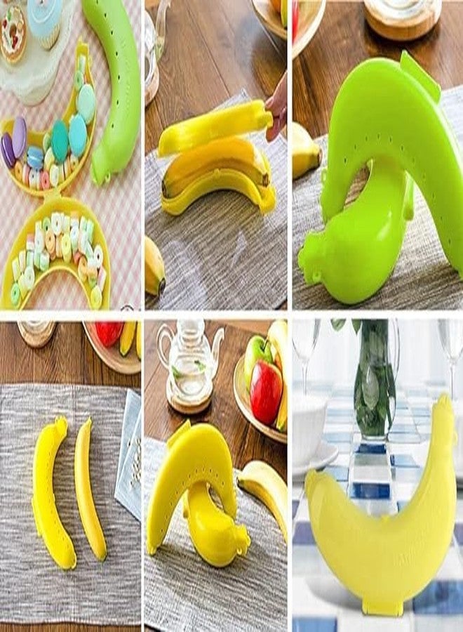 E-KAROBAAR - Plastic Banana Case Container, Banana Case Cover for School Kids,Banana Box for Kids,Banana Container - Yellow - Pack of 1 - Image 3