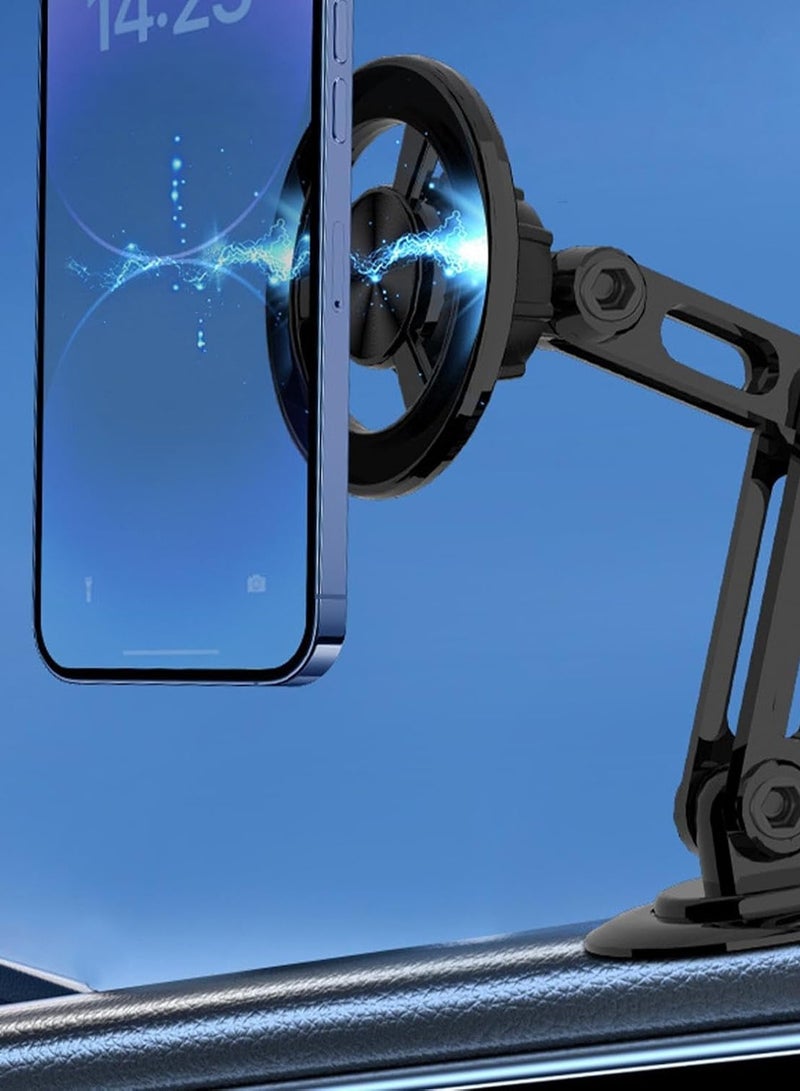 Chappeline ST40 Magnetic Bracket Mount Stand 360 Degree Rotating, Magnetic Car Dashboard Phone Holder - Black - Image 4