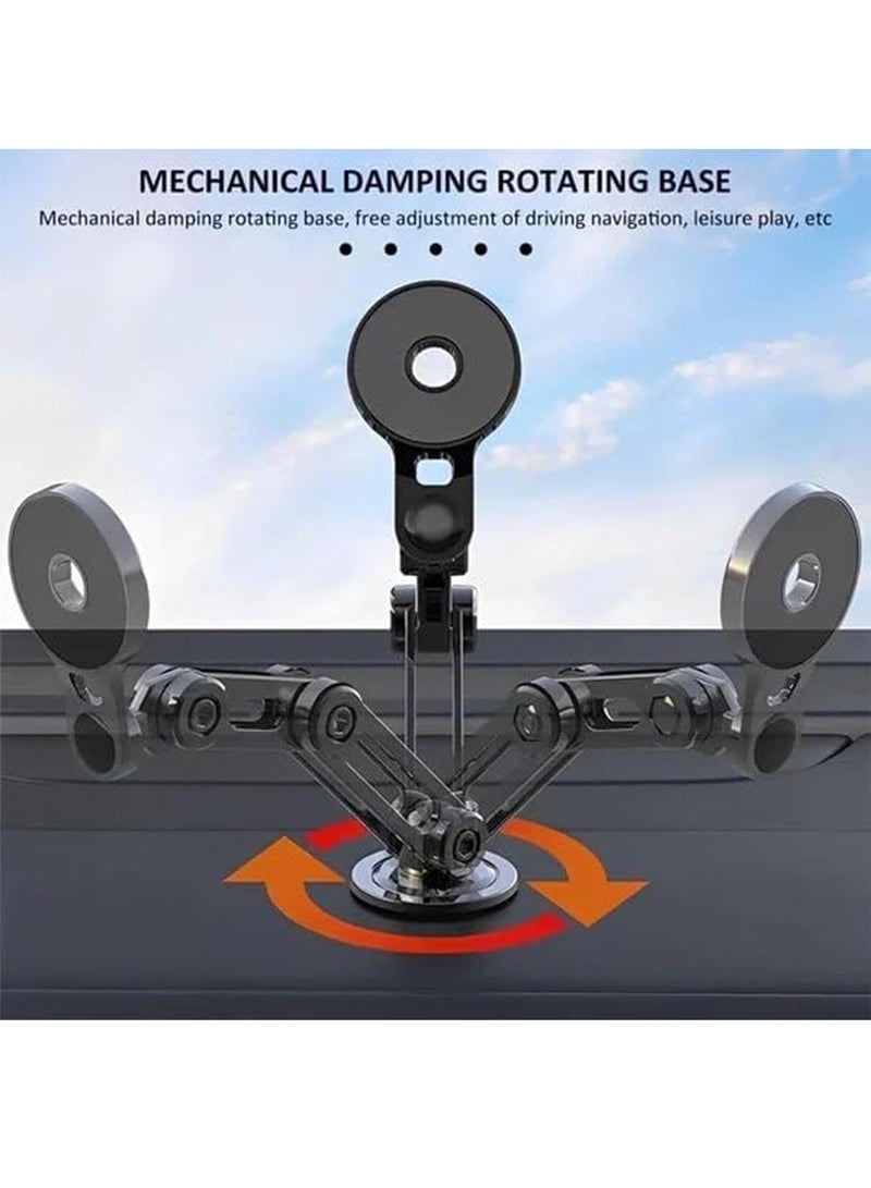 Chappeline ST40 Magnetic Bracket Mount Stand 360 Degree Rotating, Magnetic Car Dashboard Phone Holder - Black - Image 5