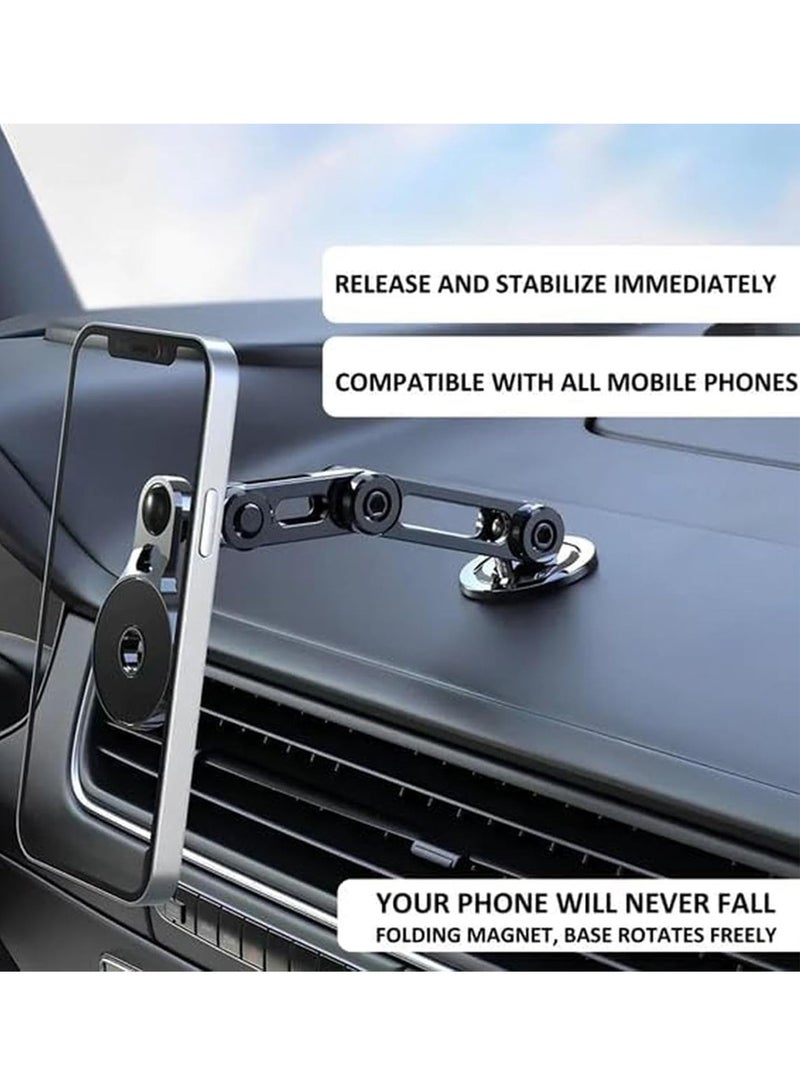 Chappeline ST40 Magnetic Bracket Mount Stand 360 Degree Rotating, Magnetic Car Dashboard Phone Holder - Black - Image 2