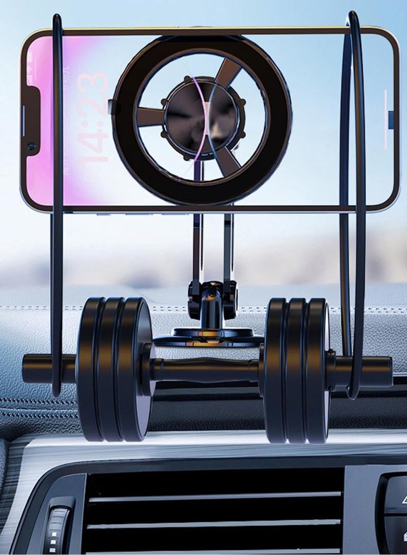 Chappeline ST40 Magnetic Bracket Mount Stand 360 Degree Rotating, Magnetic Car Dashboard Phone Holder - Black - Image 3