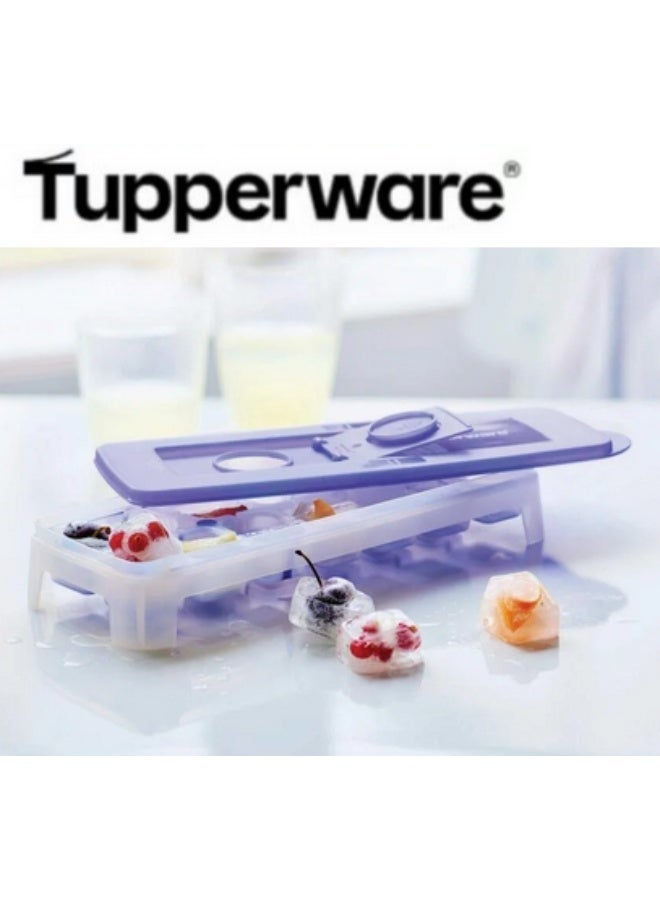 Tupperware Pure and Fresh Original Unique Covered Cool Cubes Silicone Based Ice Cube Tray With Opening Lid - 1 piece - Image 1