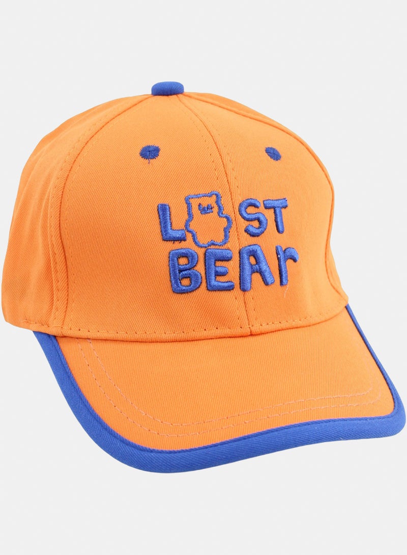 كاب للجنسين قطن – برتقالي – تطريز Last Bear