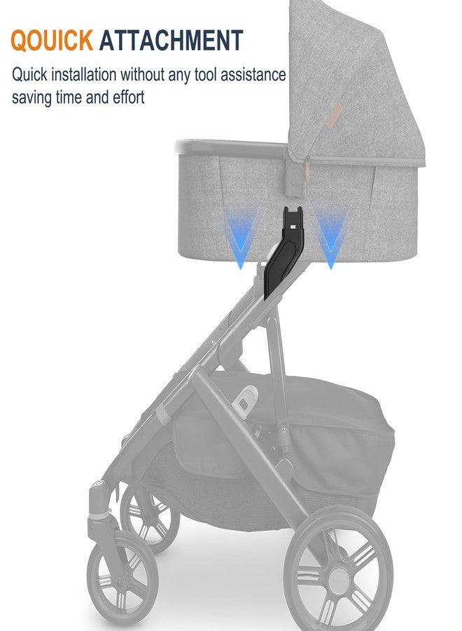 UTNVBTR Upper Adapter Accessories Compatible with UPPAbaby Vista, Vista V2, and Vista V3 Strollers - Secure Fit for Bassinet, Toddler Seat, Aria, Mesa V2, or Mesa Max Infant Car Seats - 1 Set - Image 4