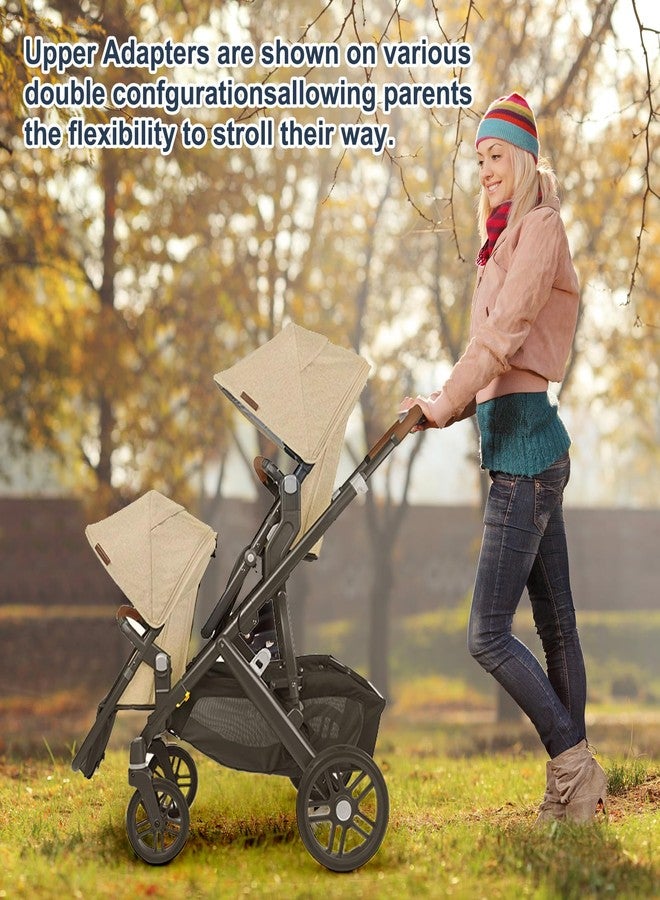 UTNVBTR Upper Adapter Accessories Compatible with UPPAbaby Vista, Vista V2, and Vista V3 Strollers - Secure Fit for Bassinet, Toddler Seat, Aria, Mesa V2, or Mesa Max Infant Car Seats - 1 Set - Image 5