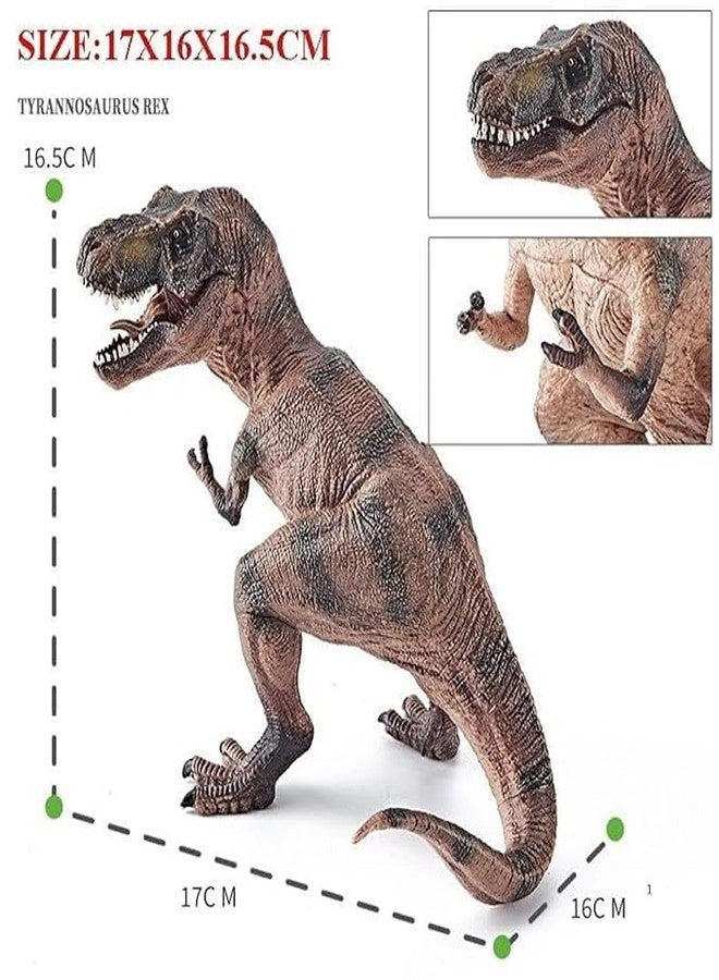 MALLEXO Realistic 3PCS T-rex Dinosaur Toys for Kids 3+| Prehistoric Animals Hunting Dinosaurs Action Figurine Playset for Boys and Girls Best Birthday Gifts for Children Educational & Decoration Items - Image 4