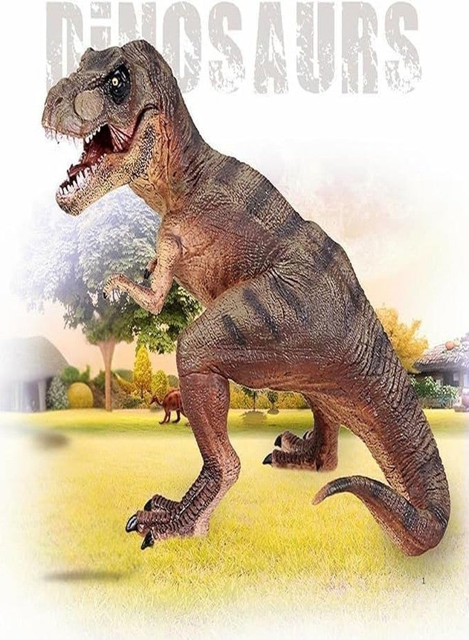 MALLEXO Realistic 3PCS T-rex Dinosaur Toys for Kids 3+| Prehistoric Animals Hunting Dinosaurs Action Figurine Playset for Boys and Girls Best Birthday Gifts for Children Educational & Decoration Items - Image 2