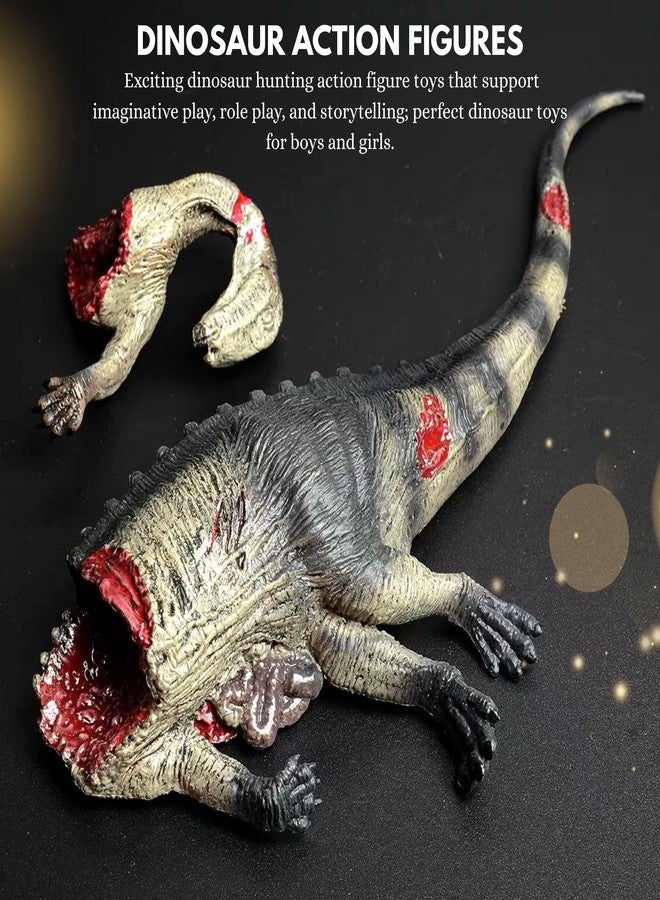 MALLEXO Realistic 3PCS T-rex Dinosaur Toys for Kids 3+| Prehistoric Animals Hunting Dinosaurs Action Figurine Playset for Boys and Girls Best Birthday Gifts for Children Educational & Decoration Items - Image 3