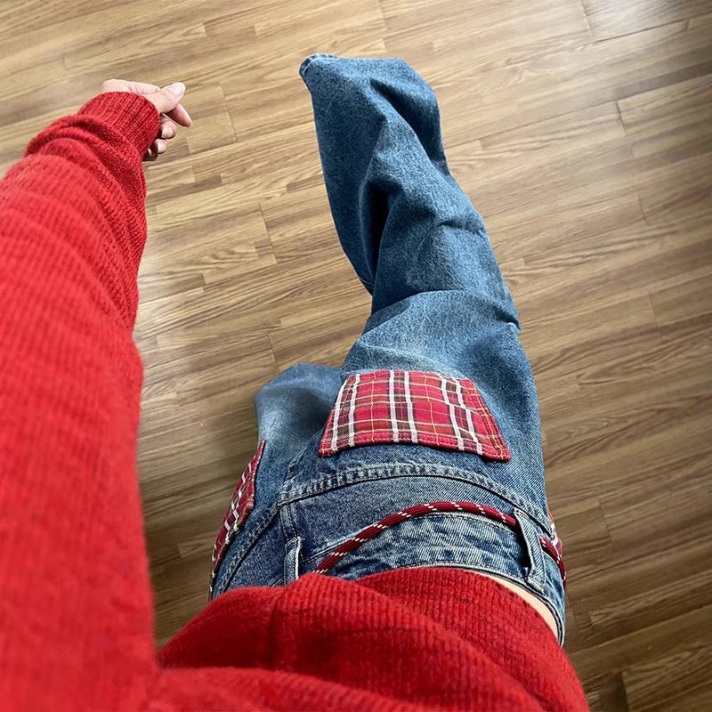 Unisex Casual Daily Denim Jeans - Image 4