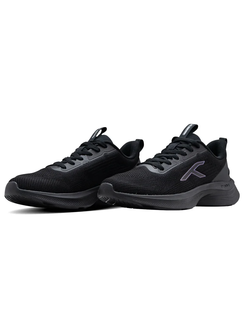 HUNDRED Hundred Smoothrun Multipurpose Sports Shoes, Black, Size EUR 42, HyperKnit Upper, D-Soft Cushion