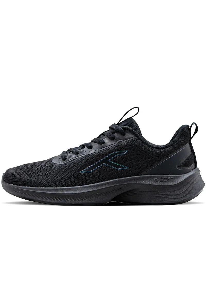 HUNDRED Hundred Smoothrun Multipurpose Sports Shoes, Black, Size EUR 42, HyperKnit Upper, D-Soft Cushion