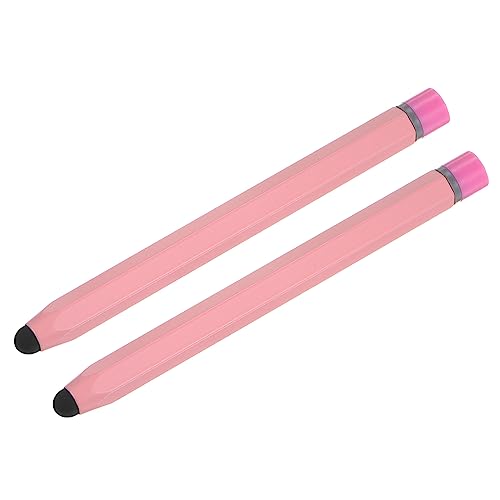 MECCANIXITY 2pcs Stylus Pens for Touch Screens Hexagon Crayon Stylus Pen Universal Capacitive Stylus for All Touch Screen Devices 47 Pink - Image 1