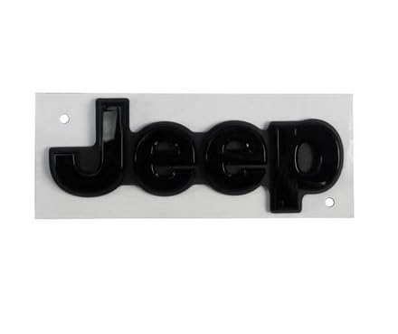 Mopar موبار 2014-2018 جيب جراند شيروكي شعار خلفي بديل أسود ملصق شعار أصلي جديد تمامًا - Image 5