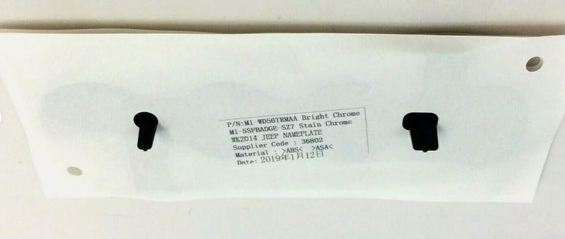 Mopar موبار 2014-2018 جيب جراند شيروكي شعار خلفي بديل أسود ملصق شعار أصلي جديد تمامًا - Image 2