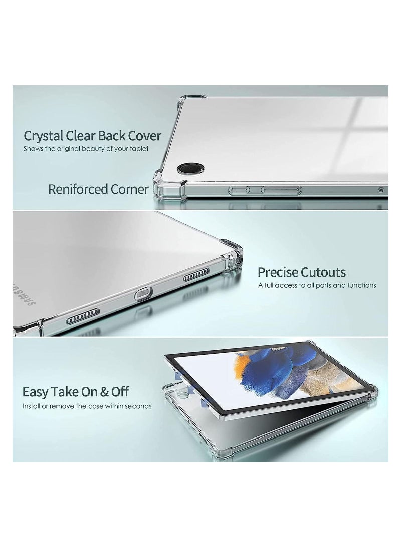 Clear Case for Samsung Galaxy Tab A8 10.5 Inch 2022 (-X200/X205/X207), Shockproof Silicon Protective Skin Case/ Slim Back Cover - Image 4