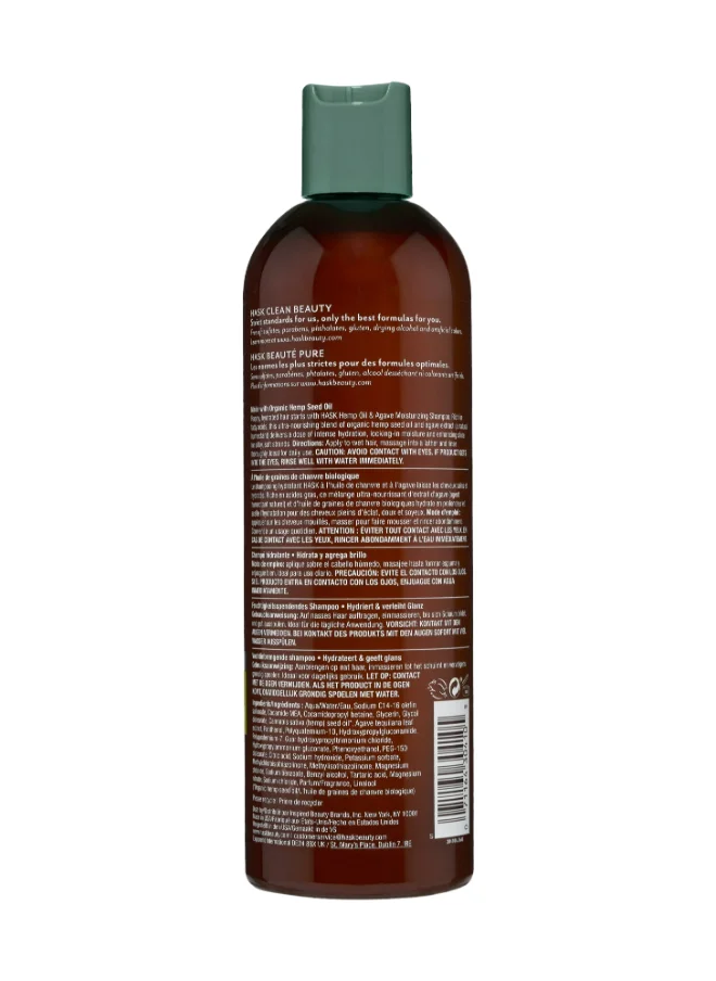 HASK Hemp Oil & Agave Moisturizing Shampoo 355ml