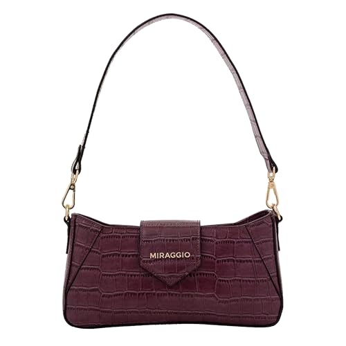 Miraggio Isabella Textured Shoulder Bag For Women Stylish With Detachable Shoulder Strap | Women Shoulder Bag - Image 1
