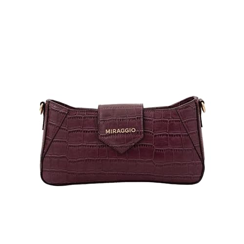 Miraggio Isabella Textured Shoulder Bag For Women Stylish With Detachable Shoulder Strap | Women Shoulder Bag - Image 4